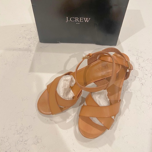 J. Crew Lowblock Heel Sandal - Picture 2 of 9